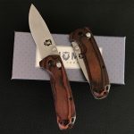 The most stylish and affordable Wooden Handle Liome 15031 Tactical Folding Knife Stone Wash Blade Outdoor Survival Safe Pocket Knives Hot on Sale - Image 2