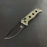 Buy all your favorite G10 Handle Liome 273 Folding Knife Stone Washing Blade Outdoor Camping Survival Pocket Knives on Sale - Image 12