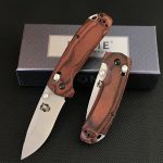The most stylish and affordable Wooden Handle Liome 15031 Tactical Folding Knife Stone Wash Blade Outdoor Survival Safe Pocket Knives Hot on Sale