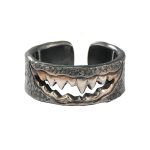 Buy Cheap Venom Pure Handmade Mens Silver Plated Brass Adjustable Ring Punk Biker Jewelry Online Hot Sale