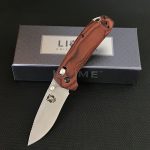 The most stylish and affordable Wooden Handle Liome 15031 Tactical Folding Knife Stone Wash Blade Outdoor Survival Safe Pocket Knives Hot on Sale - Image 7