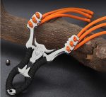 Shop without worry for Sturdy Alloy Slingshot with String Bullhead Metal Bracket Online Hot Sale - Image 2