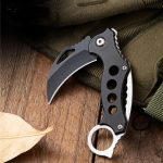 Buy Cheap Outdoor Small Claw Knife Survival Folding Knives Safety Defense Pocket Portable EDC Tool Online now