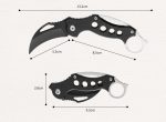 Buy Cheap Outdoor Small Claw Knife Survival Folding Knives Safety Defense Pocket Portable EDC Tool Online now - Image 5
