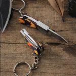 Sports gear for Keychain Knife Portable Wood Handle Folding Knives Sale - Image 8
