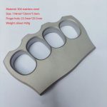 We offer the lowest prices on Solid 304 Stainless Steel Knuckle Duster Boxing Self Defense Four Finger Buckle Window Breaker Outdoor Camping EDC Tool Online Sale - Image 11