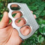 We offer the lowest prices on Solid 304 Stainless Steel Knuckle Duster Boxing Self Defense Four Finger Buckle Window Breaker Outdoor Camping EDC Tool Online Sale - Image 2