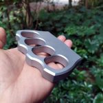 We offer the lowest prices on Solid 304 Stainless Steel Knuckle Duster Boxing Self Defense Four Finger Buckle Window Breaker Outdoor Camping EDC Tool Online Sale - Image 9