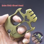 The Official Online Store of Thickened Skull Knuckle Duster Two Finger Boxing Defense Boxing Buckle Multi-function Bottle Opener For Discount - Image 2