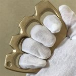 The largest online retailer of Big Finger Hole Stonewashed Brass Knuckle Dusters Discount - Image 8