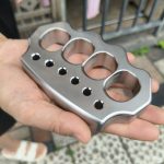 Buy and sell Large Finger Hole Solid Steel Knuckle Duster Fine Polish For Discount - Image 2