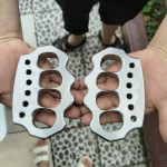 Buy and sell Large Finger Hole Solid Steel Knuckle Duster Fine Polish For Discount - Image 3