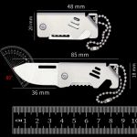 Buy the latest Mini Folding Bottle Opener Knife Keychain Pendant Knives Discount - Image 5