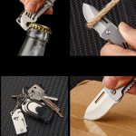 Buy the latest Mini Folding Bottle Opener Knife Keychain Pendant Knives Discount - Image 2