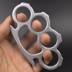 Sports gear for Multicolor Solid Brass Knuckle Duster Boxing Four Finger Buckle Defense Window Breaker Outdoor EDC Tool For Discount - Image 3