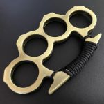 Sports gear for Multicolor Solid Brass Knuckle Duster Boxing Four Finger Buckle Defense Window Breaker Outdoor EDC Tool For Discount - Image 8