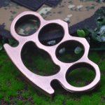 Authentic, Official, and Original Multicolor Metal Brass Knuckle Duster Boxing Self Defense Four Finger Buckle Window Breaker Outdoor EDC Tool For Cheap - Image 21
