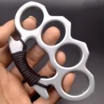Authentic, Official, and Original Multicolor Metal Brass Knuckle Duster Boxing Self Defense Four Finger Buckle Window Breaker Outdoor EDC Tool For Cheap - Image 3
