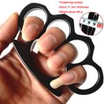 Authentic, Official, and Original Multicolor Metal Brass Knuckle Duster Boxing Self Defense Four Finger Buckle Window Breaker Outdoor EDC Tool For Cheap