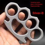Authentic, Official, and Original Multicolor Metal Brass Knuckle Duster Boxing Self Defense Four Finger Buckle Window Breaker Outdoor EDC Tool For Cheap - Image 14