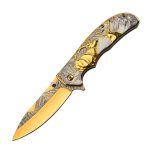 Get your wholesale Deer Mountain Pattern Folding Knife Safety Defense Tactical Knives Discount - Image 5