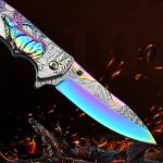 Get your wholesale Deer Mountain Pattern Folding Knife Safety Defense Tactical Knives Discount - Image 10