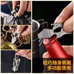 Find 2023 NEW Titanium EDC Self Defense Keychain Multi Tool Online now - Image 4