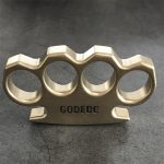 We are the best place to shop GODEDC Classic Stonewashed Brass Knuckle Duster on Sale - Image 3