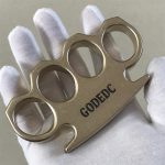 We are the best place to shop GODEDC Classic Stonewashed Brass Knuckle Duster on Sale - Image 2