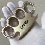 We are the best place to shop GODEDC Classic Stonewashed Brass Knuckle Duster on Sale - Image 7