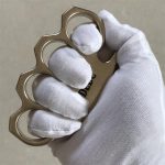 We are the best place to shop GODEDC Classic Stonewashed Brass Knuckle Duster on Sale - Image 5