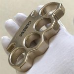 We are the best place to shop GODEDC Classic Stonewashed Brass Knuckle Duster on Sale - Image 4