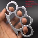 Buy Iron Solid Knuckle Duster Boxing Four Finger Buckle Self Defense Window Breaker Outdoor Portable EDC Tool For Discount - Image 10