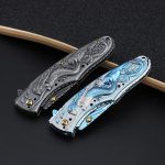 Get the newest Beautiful Mermaid Folding Knife Self-defense Tactics Pocket Knives Online now - Image 4