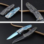 Get the newest Beautiful Mermaid Folding Knife Self-defense Tactics Pocket Knives Online now - Image 3