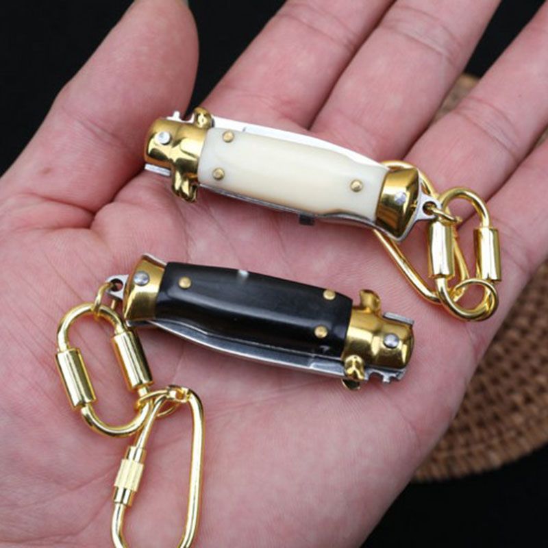 Miniautomaticknife_2 Clearance Mini Knife Keychain Folding Pocket Knives Discount - Image 1