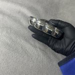 Get your official Solid Steel Mirror Knuckle Duster Broken Window Self-Defense EDC Tool Supply - Image 3