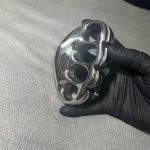 Get your official Solid Steel Mirror Knuckle Duster Broken Window Self-Defense EDC Tool Supply - Image 5