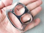 The place to buy Monkey Face - Brass Knuckle Duster Boxing Two Finger Buckle Self Defense Window Breaker Outdoor Portable EDC Tools Sale - Image 5