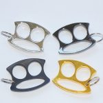 The place to buy Monkey Face - Brass Knuckle Duster Boxing Two Finger Buckle Self Defense Window Breaker Outdoor Portable EDC Tools Sale