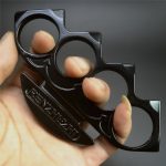 Get the latest Big Finger Hole Brass Knuckle Duster Boxing Four Finger Buckle Defense Window Breaker EDC Tool Sale - Image 9