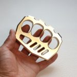 Get the newest Solid Strong Brass Knuckle Duster Self Defense EDC Tool Cheap - Image 5