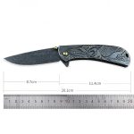 Authentic Embossed Pattern Folding Knife Outdoor Tactical Safety Knives For Cheap - Image 7