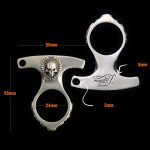 The newest online retailer of Single Finger Knuckle Duster Skull Pendant Defense For Sale - Image 4