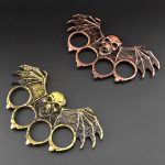 The official source for Bat Skeleton-Brass Knuckle Duster Boxing Four-finger Buckle Self-defense Window Breaker Outdoor Combat Protector EDC Tool on Sale