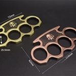 A place for all your needs to shop Brass Knuckle Duster Skull Boxing Four Finger Buckle Defense Window Breaker Outdoor EDC Tool For Sale