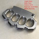 The one place to find cheap Solid Precision Thickened Knuckle Duster Boxing Self Defense Four Finger Buckle Window Breaker Outdoor Camping EDC Tool Fashion - Image 14