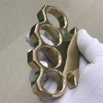 For the best deals The KING Thickened Mirror Brass Knuckle Duster Online - Image 5