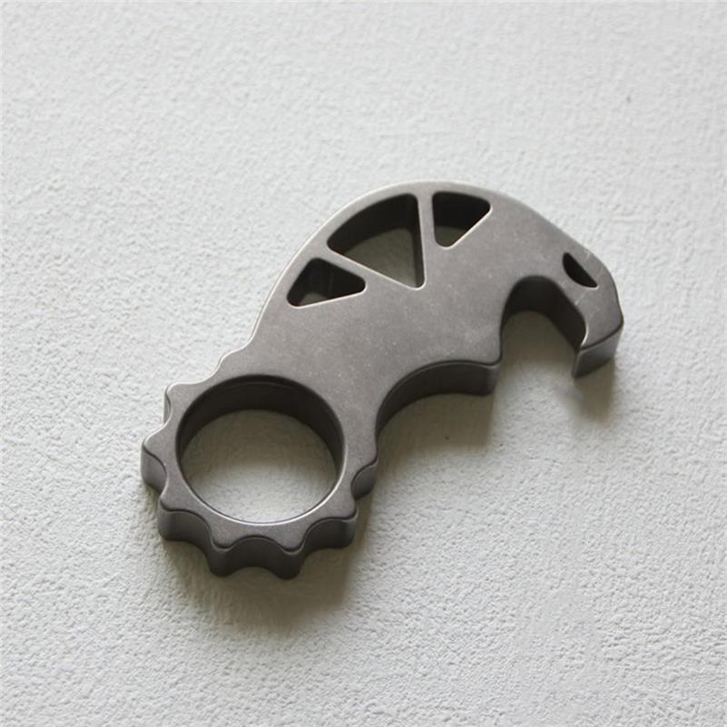 TitaniumalloyopenbottleEDC_3 Wholesale Multi-function Titanium Knuckle Duster Bottle Opening EDC Tool Hot on Sale - Image 1