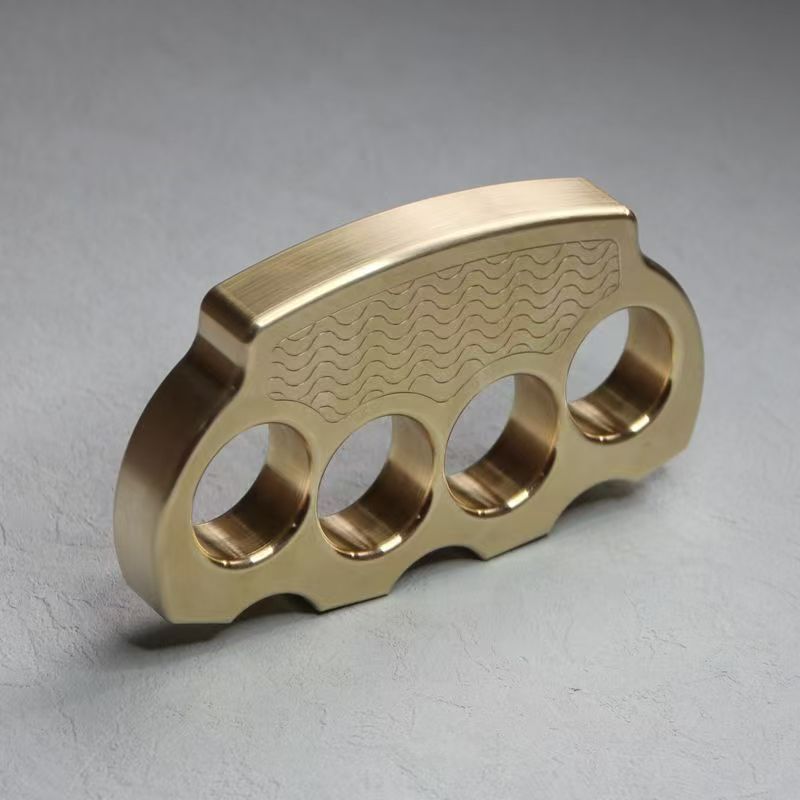 Wavebrassknuckles_5 Let's buy Wave Pattern Brass Knuckle Duster EDC Protective Gear For Discount - Image 1
